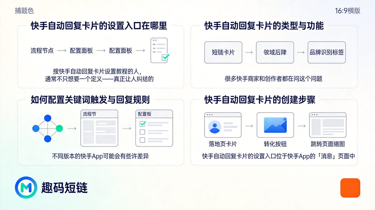 快手自动回复卡片在哪里设置？2024最全设置教程正文图