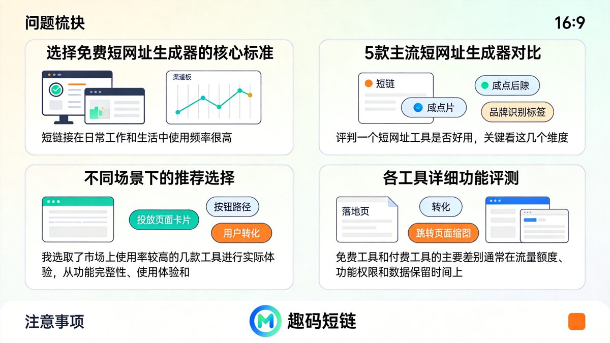 免费短网址生成器哪个好用？5款主流工具对比评测正文图