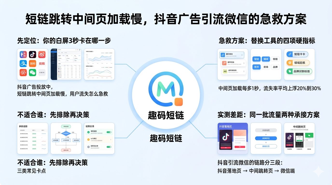 短链跳转中间页加载慢，抖音广告引流微信的急救方案正文配图