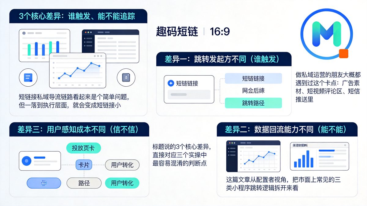 短链接私域导流链路中，小程序跳转方案怎么选？看3个核心差异正文图